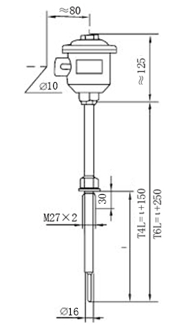 M27×2固定螺纹式隔爆型热电偶型号规格